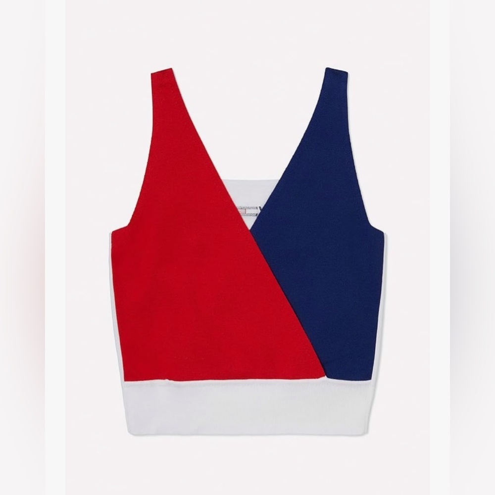 Tommy Hilfiger Adaptive Sleeveless Sweater Size Medium- USA Americana - Picture 2 of 9